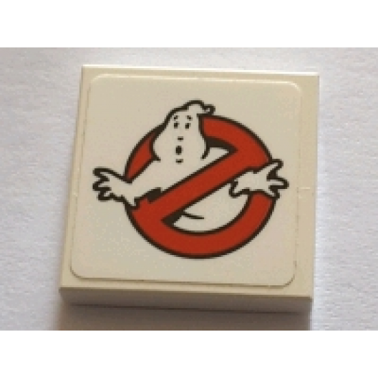 Tile 2 x 2 with Ghostbusters Logo Pattern (Sticker) - Set 75827
