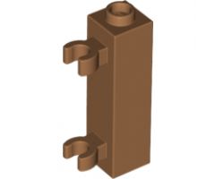 Brick, Modified 1 x 1 x 3 with 2 Clips (Vertical Grip) - Hollow Stud