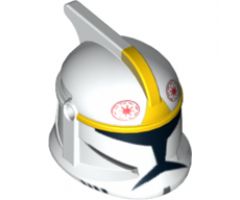 Minifigure, Headgear Helmet SW Clone Trooper with Holes, Clone Pilot Pattern