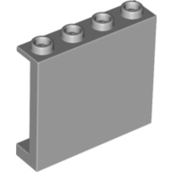 Panel 1 x 4 x 3 with Side Supports - Hollow Studs