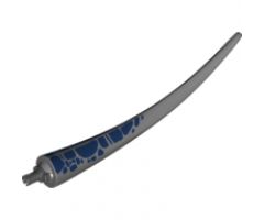 Animal, Body Part Dinosaur Tail Baryonyx with Pin and Dark Blue Spots Pattern