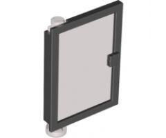 Door 1 x 4 x 5 Left with Trans-Black Glass