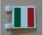 Flag 2 x 2 Square with Italian Flag Pattern on One Side (Sticker) - Set 8423, 8679