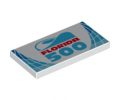 Tile 2 x 4 with 'FLORIDA 500' Pattern