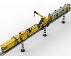 Monorail Construction and Maintenance Vehicle v2 (Yellow)