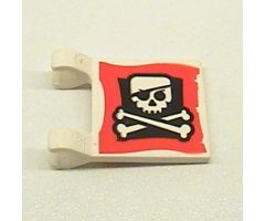 Flag 2 x 2 Square with Skull and Crossbones (Eyepatch) Pattern