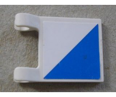 Flag 2 x 2 Square with SpongeBob Blue and White Diagonal Halves Pattern (Sticker) - Sets 3825 / 3833