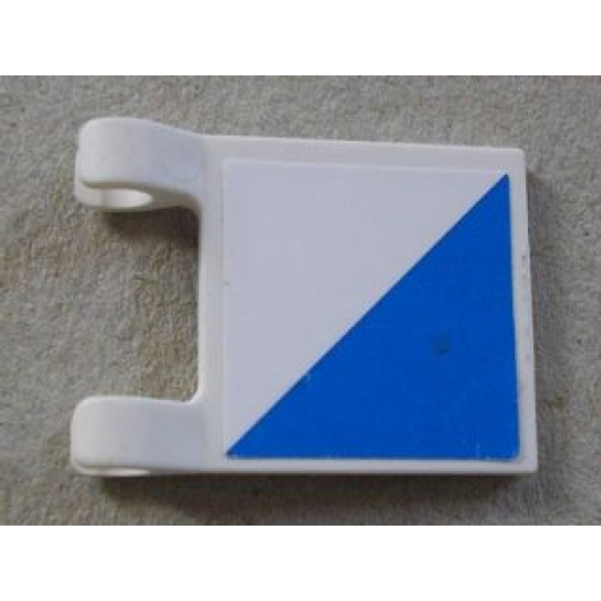 Flag 2 x 2 Square with SpongeBob Blue and White Diagonal Halves Pattern (Sticker) - Sets 3825 / 3833