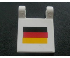 Flag 2 x 2 Square with German Flag Pattern (Sticker) - Set 8672