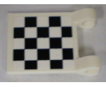 Flag 2 x 2 Square with Checkered Pattern on Both Sides, White Corners (Stickers) - Sets 8864 / 8897 / 8898 / 8899