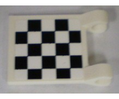 Flag 2 x 2 Square with Checkered Pattern on Both Sides, White Corners (Stickers) - Sets 8864 / 8897 / 8898 / 8899