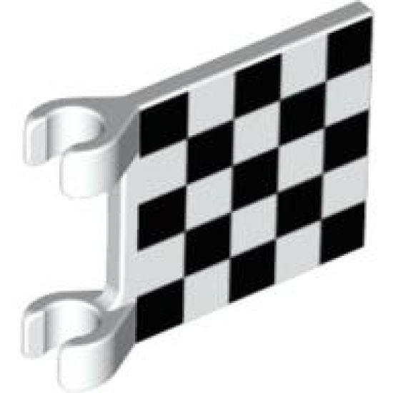 Flag 2 x 2 Square with Checkered Pattern (Printed)