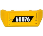 Vehicle Spoiler 2 x 4 with Bar Handle with '60076', Hatch and Screws Pattern (Sticker) - Set 60076