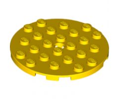 Plate, Round 6 x 6 with Hole