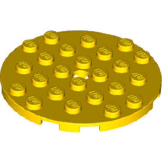 Plate, Round 6 x 6 with Hole