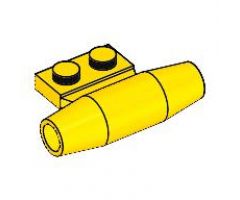 Aircraft Engine Smooth Small, 1 x 2 Side Plate with Axle Holders