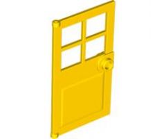 Door 1 x 4 x 6 with 4 Panes and Stud Handle