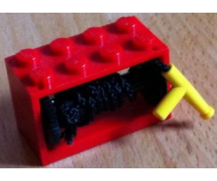 String Reel / Winch 2 x 4 x 2 Complete with String and Yellow Hose Nozzle Simple