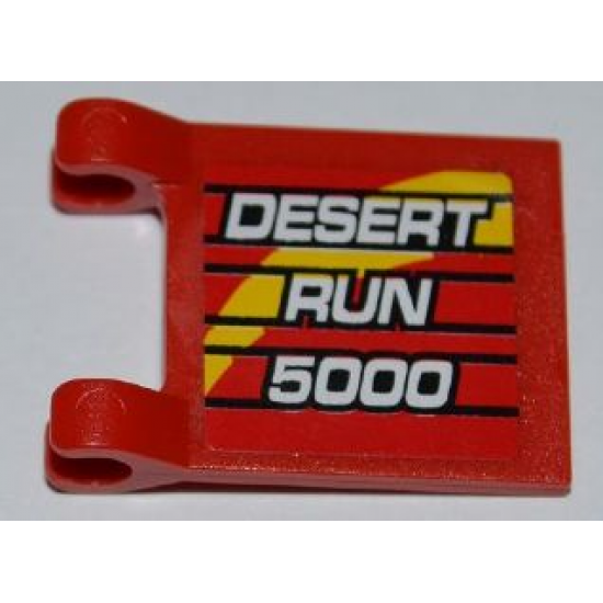 Flag 2 x 2 Square with 'DESERT RUN 5000' Pattern on Both Sides (Stickers) - Set 8126