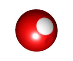 Technic Ball Joint with White Dot Pattern