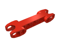 Technic, Connector Axle and Pin 2 x 7 with Two Ball Joint Sockets, Squared Ends