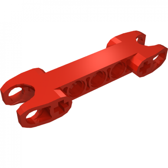 Technic, Connector Axle and Pin 2 x 7 with Two Ball Joint Sockets, Squared Ends