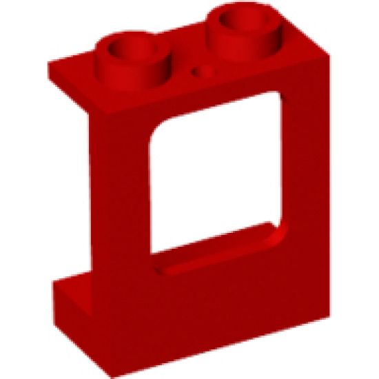Window 1 x 2 x 2 Plane, Single Hole Top and Bottom for Glass