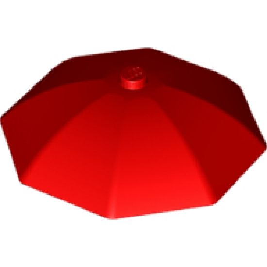 Minifigure, Utensil Umbrella Top with No Bottom Flaps, 6 x 6 with Top Stud