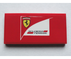 Tile 2 x 4 with Scuderia Ferrari Logo Pattern (Sticker) - Set 75913