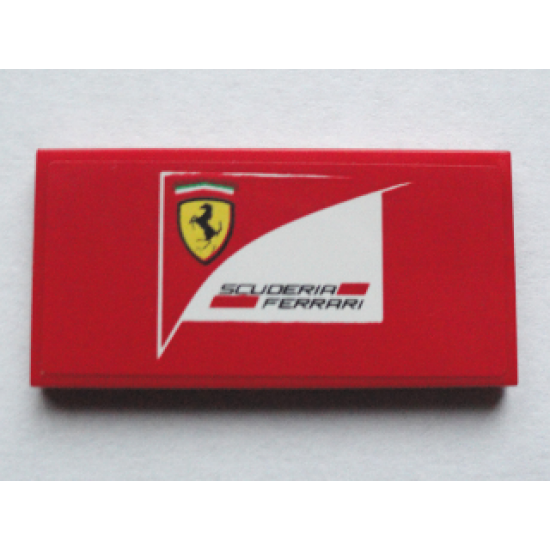 Tile 2 x 4 with Scuderia Ferrari Logo Pattern (Sticker) - Set 75913