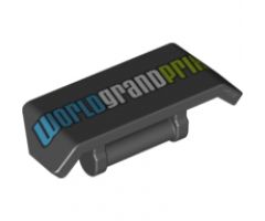 Vehicle Spoiler 2 x 4 with Bar Handle with 'WORLD GRAND PRIX' Pattern