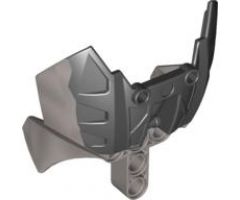 Bionicle Barraki Carapar Chest Cover, Marbled Pearl Light Gray Pattern