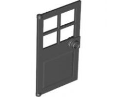 Door 1 x 4 x 6 with 4 Panes and Stud Handle