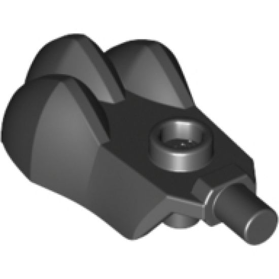 Animal, Body Part Paw with Stud on Top, Bar on Side and 3 Bar Holders on Bottom