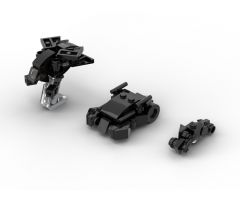 Nolan's batmobile and vehicles microscale