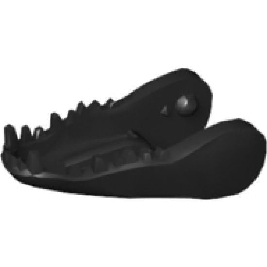 Animal, Body Part Dinosaur Jaw Lower Indoraptor with Dark Tan Teeth Pattern