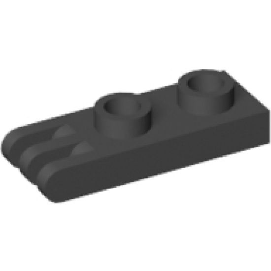 Hinge Plate 1 x 2 with 3 Fingers - Hollow Studs