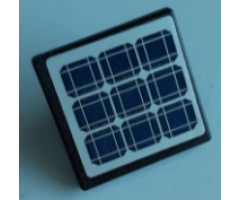 Road Sign 2 x 2 Square with Open O Clip with Solar Panels Pattern (Sticker) - Set 60226