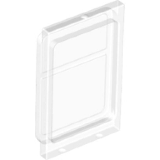 Glass for Train Door with Lip on Top and Bottom