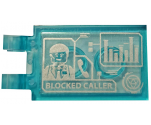 Tile, Modified 2 x 3 with 2 Clips with Graphics, Agent Coulson and 'BLOCKED CALLER' Pattern (Sticker) - Set 76125