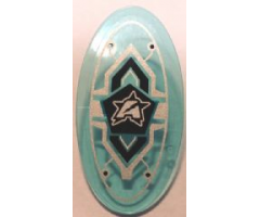 Minifigure, Shield Oval with Ultra Agents Logo Pattern (Sticker) - Sets 70163 / 70166