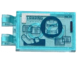 Tile, Modified 2 x 3 with 2 Clips with 'LOADING', Minifigure Arm and Iron Man Mask Pattern (Sticker) - Set 76007