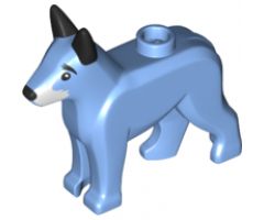 Dog, Alsatian / German Shepherd with Black Eyes, Nose, Ears and Eyebrows and White Muzzle Pattern (Wonder Dog)