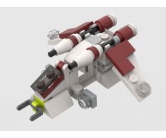 micro scale Republic gunship