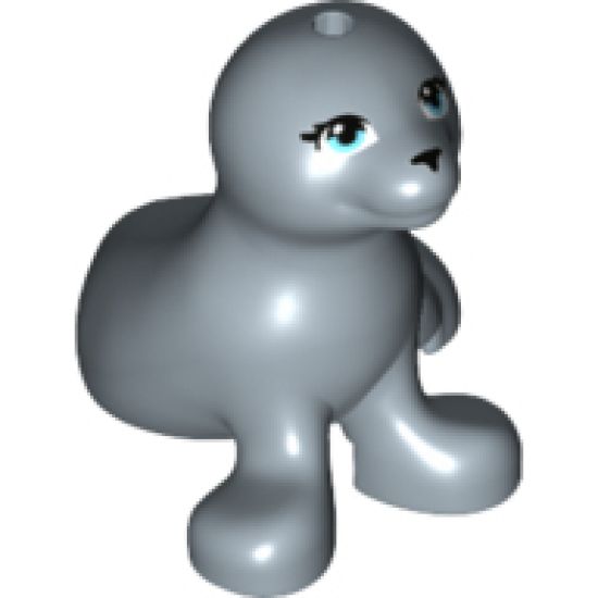 Seal, Friends with Black Nose and Medium Azure Eyes Pattern