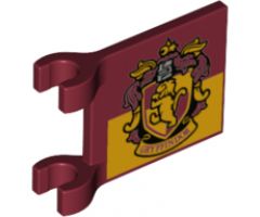 Flag 2 x 2 Square with Gryffindor House Crest Pattern