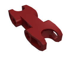 Technic, Connector Axle and Pin 2 x 5 with Two Ball Joint Sockets, Closed Sides