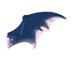 Animal, Body Part Dragon Wing 13 x 8 with Trans-Dark Pink Trailing Edge Pattern