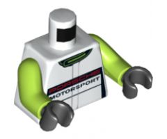 Torso Speed Champions with Porsche Motorsport Pattern / Lime Arms / Black Hands
