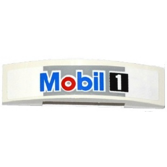 Slope, Curved 4 x 1 Double with 'Mobil 1' Pattern (Sticker) - Set 75912